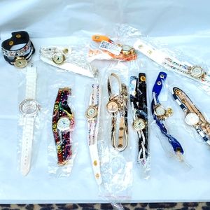 Lot of 11 wrap around, bracelet watches!